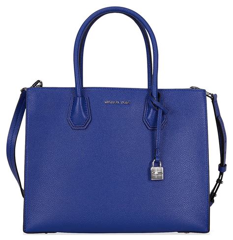 michael kors electric blue tote|michael kors small blue handbags.